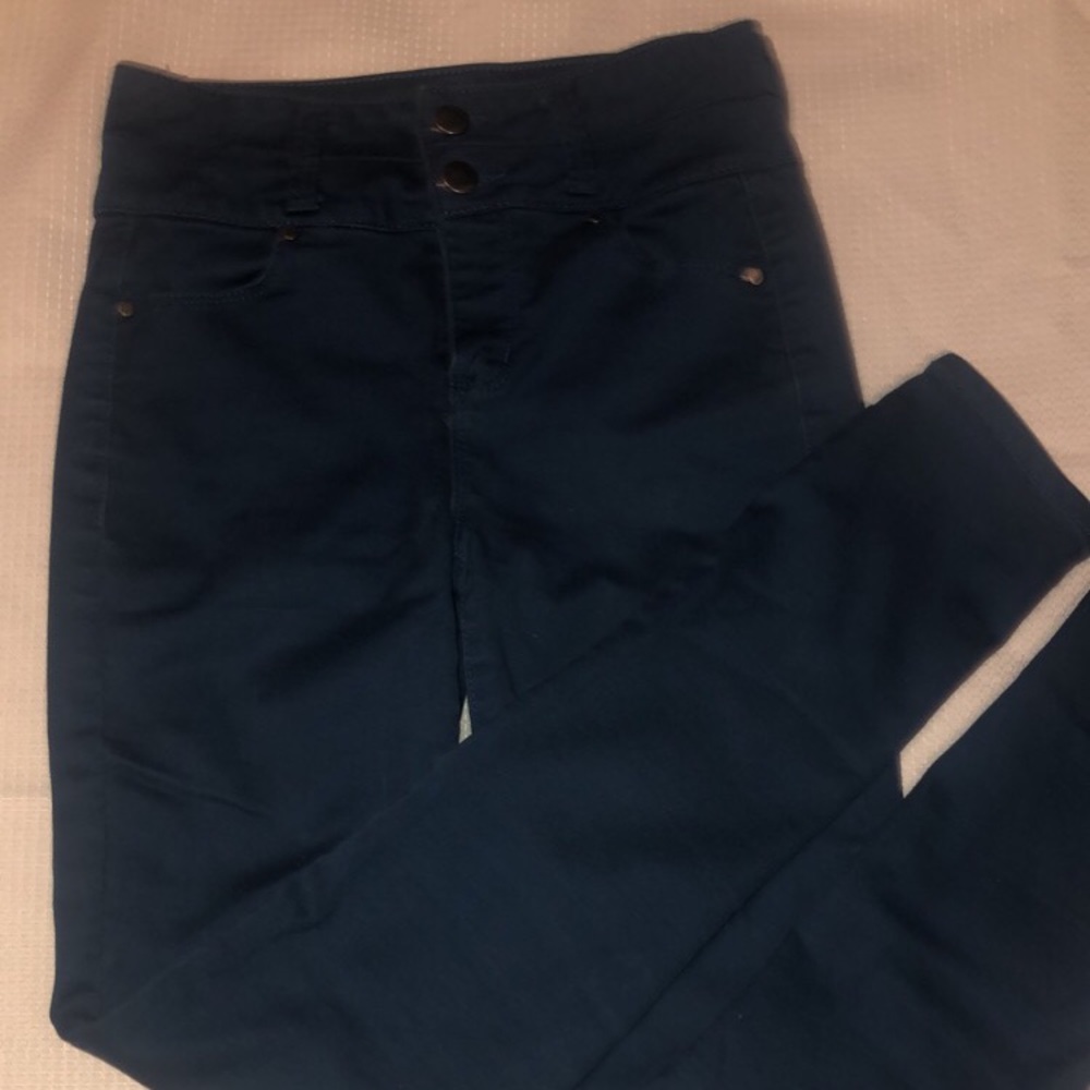 (2/$30) BLUE SKINNY JEANS SIZE 1!